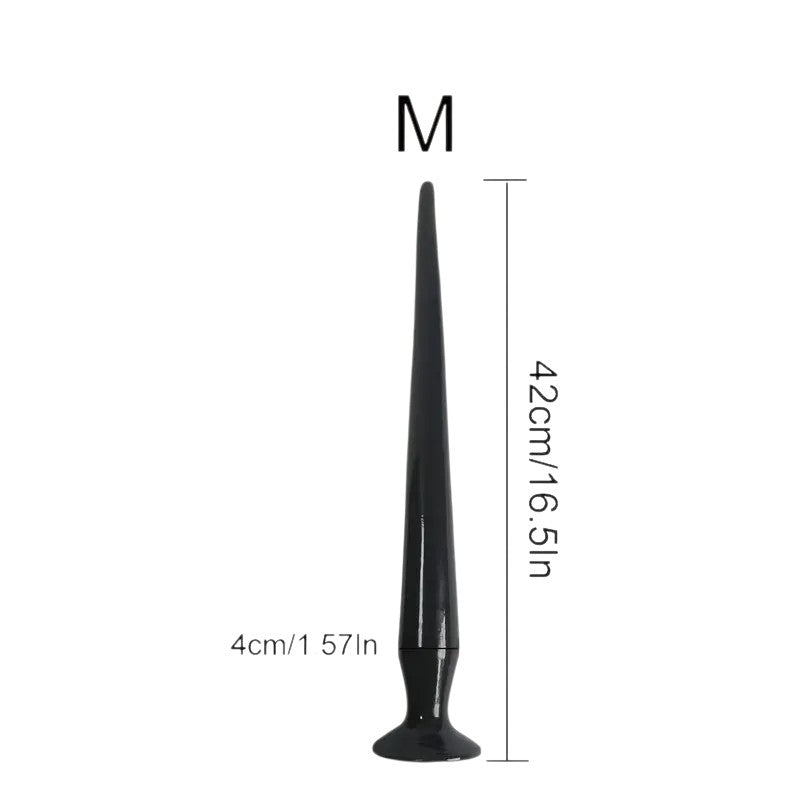 XXLTOYS - Black plugs – Modern Design with Suction Cup M/L