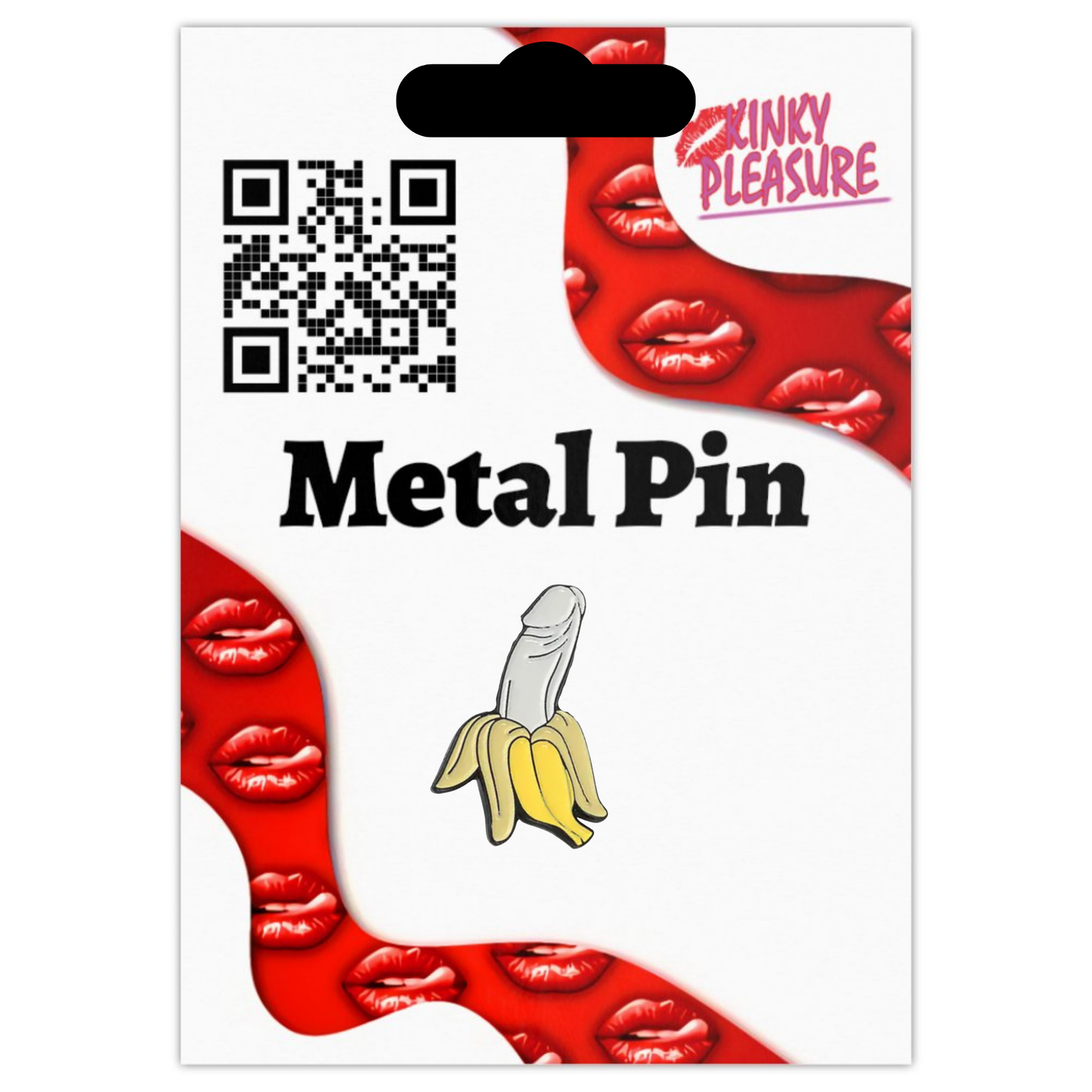 Kinky Pleasure - KPB067 - Badge / Pin - Penis Banana