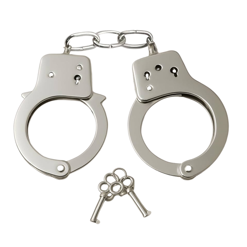 Power Escorts - BR206 - MetalCuffs - Hands – Silver, 28 cm
