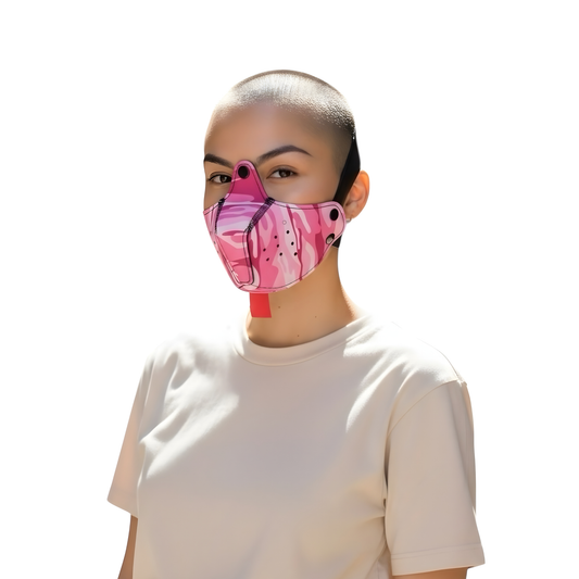 Kinky Pleasure – KPPP005 – Puppy Play Dog Mask – Smaller Size – Camo Pink Edition