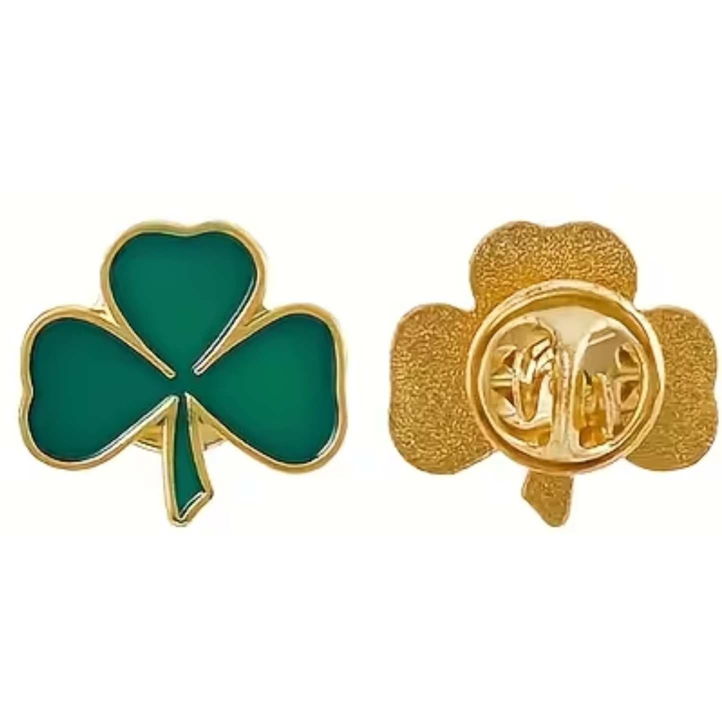 Kinky Pleasure - KPB094 - Badge / Pin - Shamrock Lucky Flower Green Small