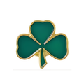 Kinky Pleasure - KPB094 - Badge / Pin - Shamrock Lucky Flower Green Small