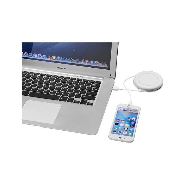 Nebula Wireless Charging Pad With 2-in-1 Cable - Aqua Blue - Suitable Iphone/ Android