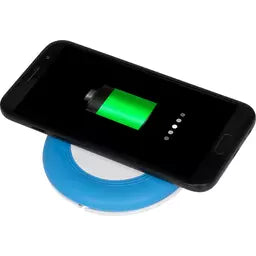 Nebula Wireless Charging Pad With 2-in-1 Cable - Aqua Blue - Suitable Iphone/ Android