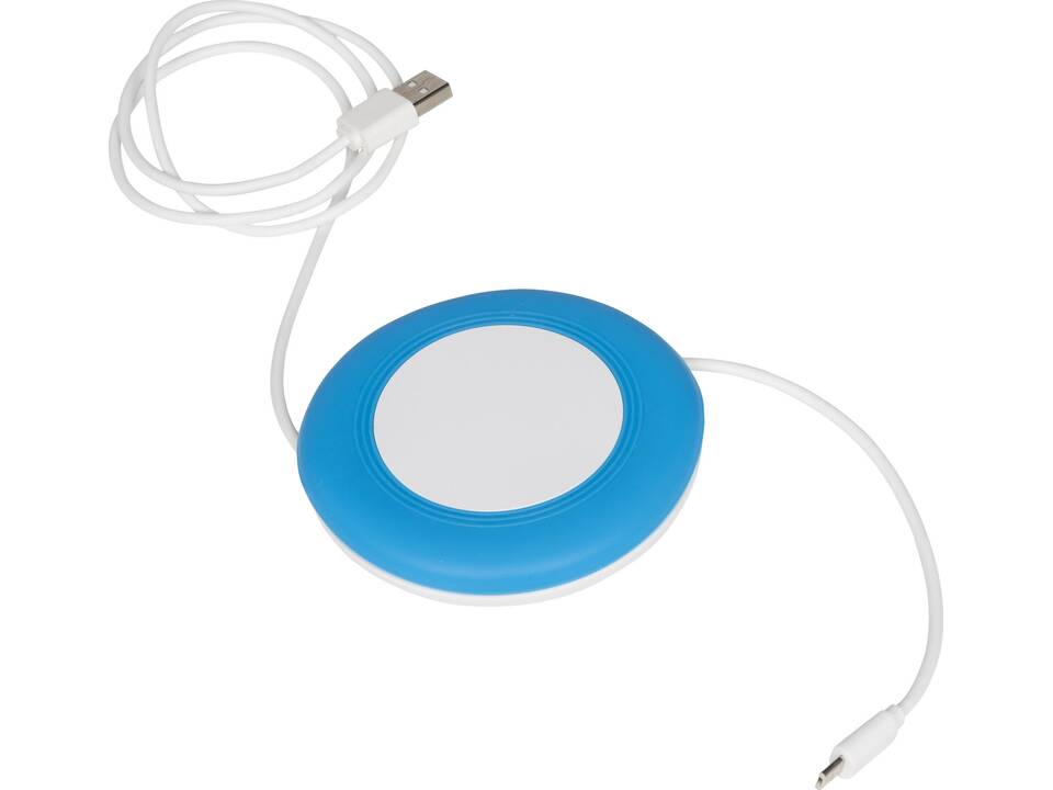 Nebula Wireless Charging Pad With 2-in-1 Cable - Aqua Blue - Suitable Iphone/ Android