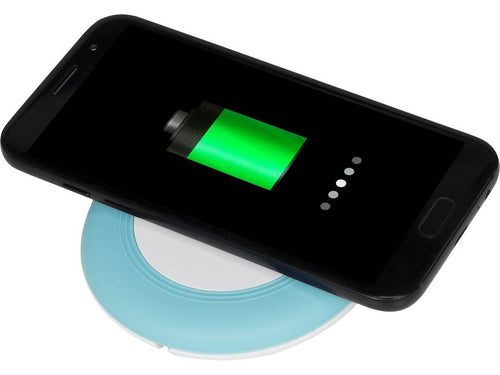 Nebula Wireless Charging Pad With 2-in-1 Cable - Aqua Blue - Suitable Iphone/ Android