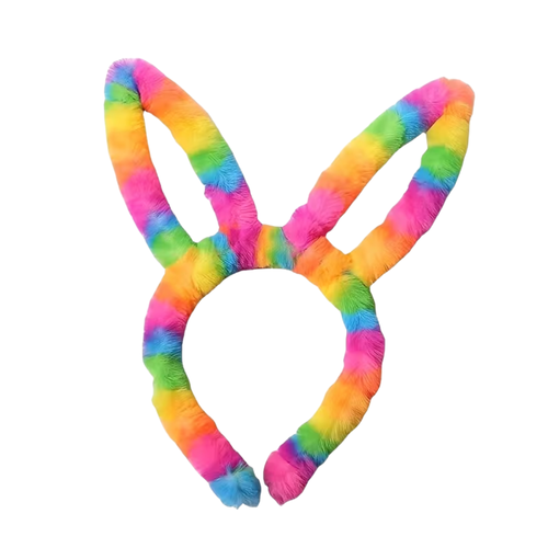 Kinky Pleasure - T285 - Tiara Bunny Ears – Pride Theme Rainbow