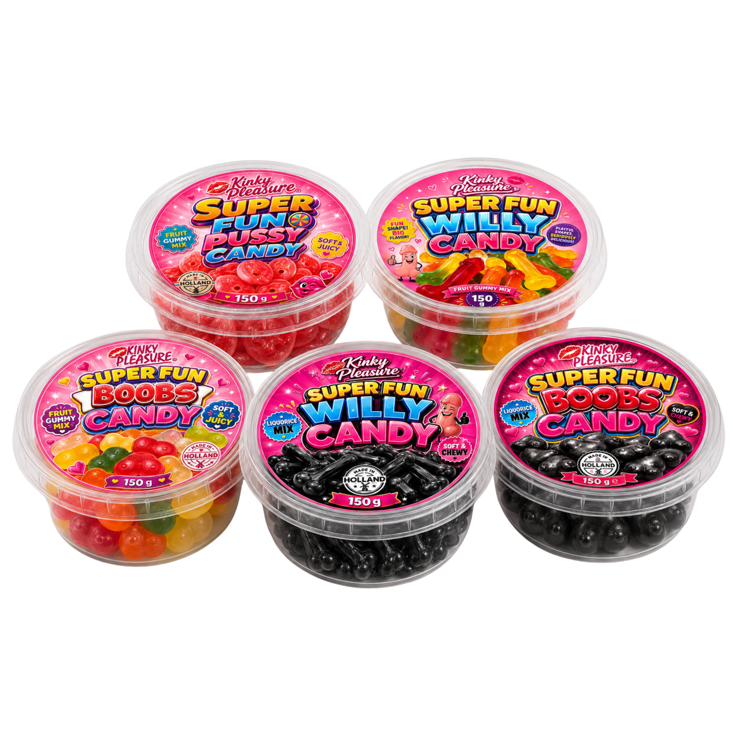 Kinky Pleasure - Candy Deal - 50 Pieces – Mix & Match Assortment