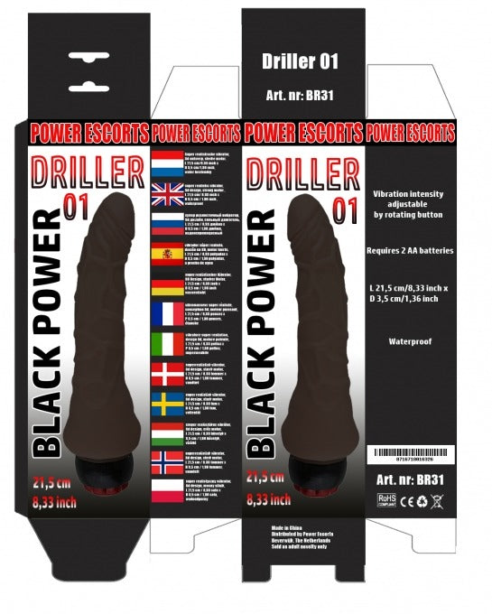 Power Escorts - BR31 - Driller 01 - Realistic Vibrator 2 colours