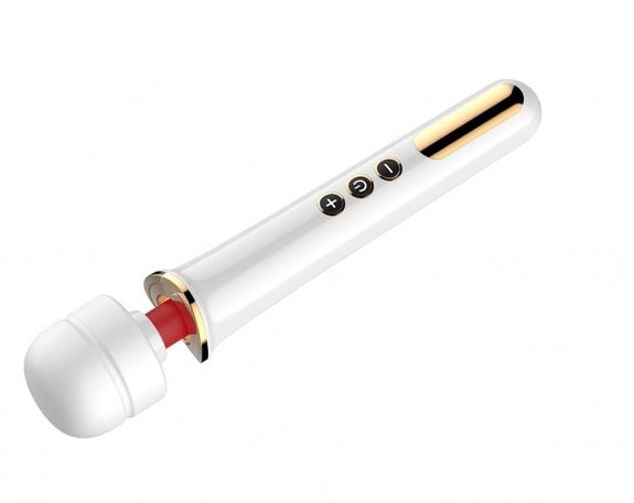 Power Escorts - BR60 - Power Wand Gold - Big Size Wand Massager - Vibrator - 30 CM - White
