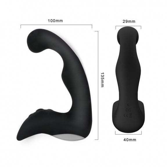 Power Escorts - BR177 - Rechargeable Prostate Stimulator with Remote Control NO COLOUR BOXM, FOIL BAG PACKING