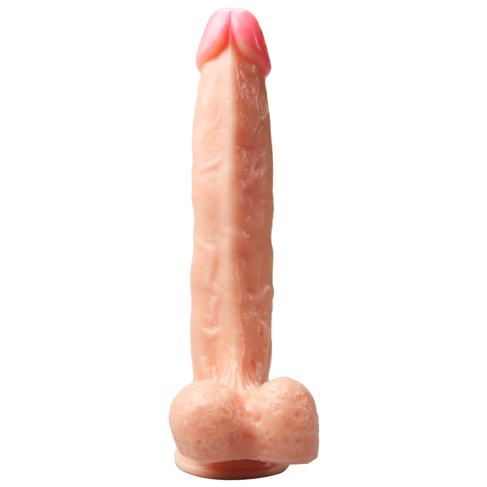 Power Escorts - BR157 Flesh - Rocket John 10'' - Realistic Dildo - 10 Inch / 25,5 CM