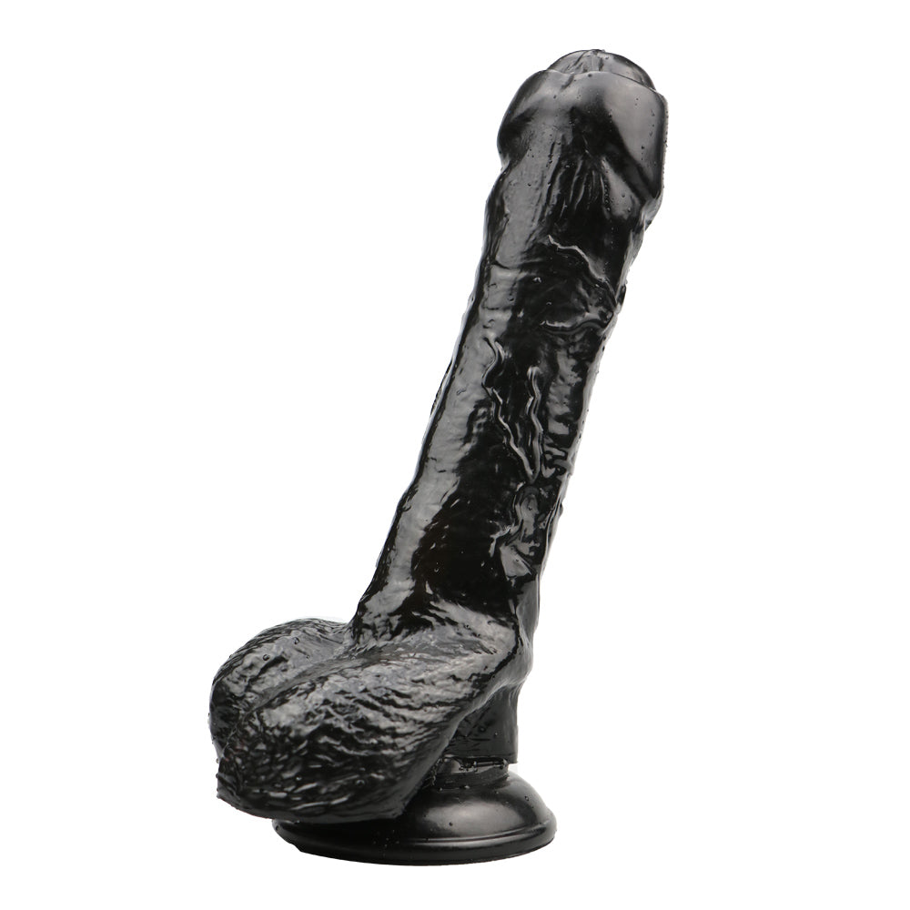 Power Escorts - BR154 Black - Rocket John 8,2'' Realistic Dildo - 8,2 Inch / 21 CM