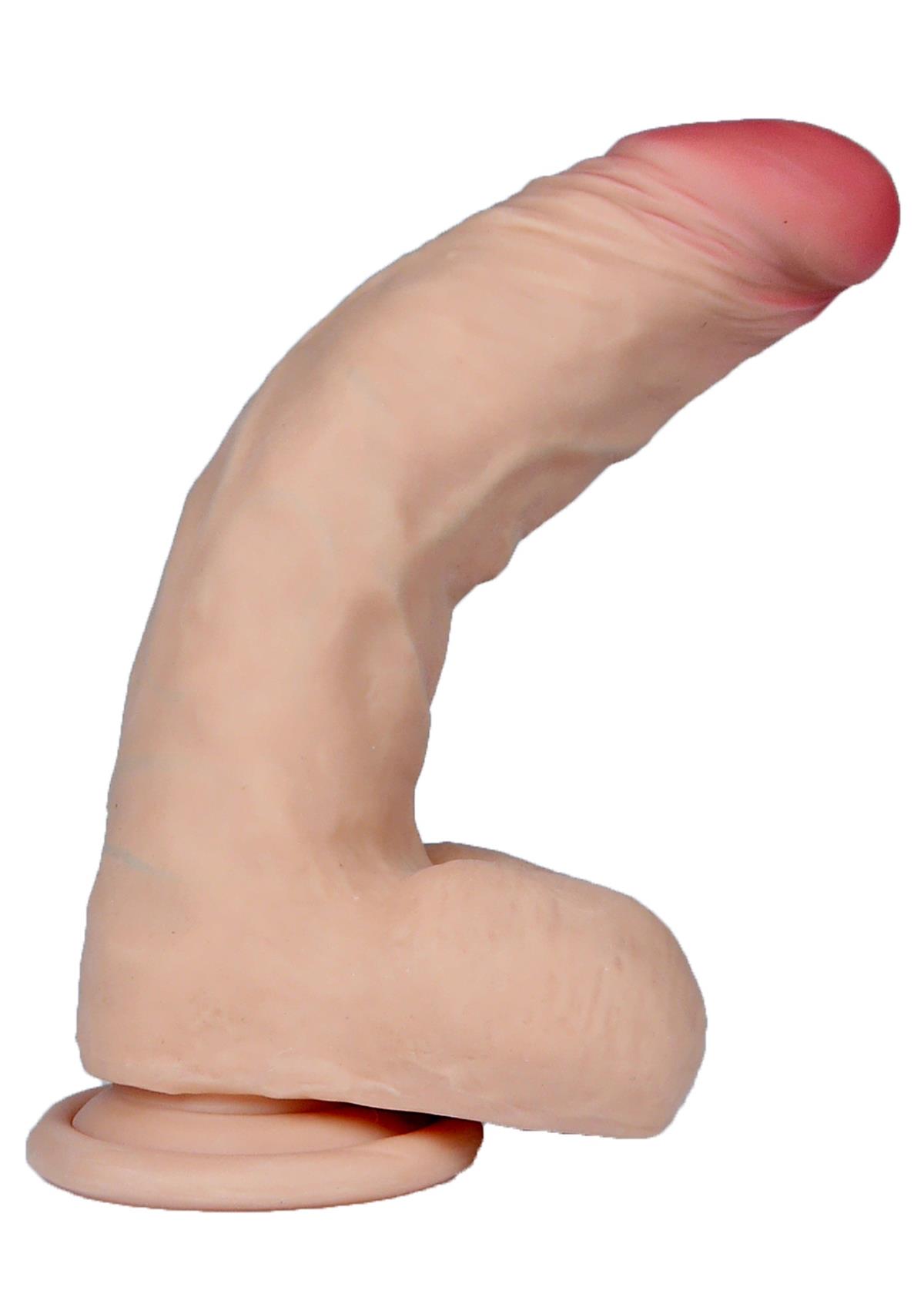Bossoftoy - 21-00008 - Posejdon - LOVECLONEX - 7,5 inch /21 cm - Cyberskin realistic Dildo - dia 4 cm - super flexible
