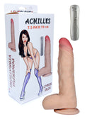 Boysoftoys - 21-00009 - Achilles - Loveclonex - Ultra Realistic Vibrator - Cyber skin feels like real - Better then Silicone - 5-7 cm thick - Suction Cup - Wired Remote - Flesh - 7.5 inch / 19 cm