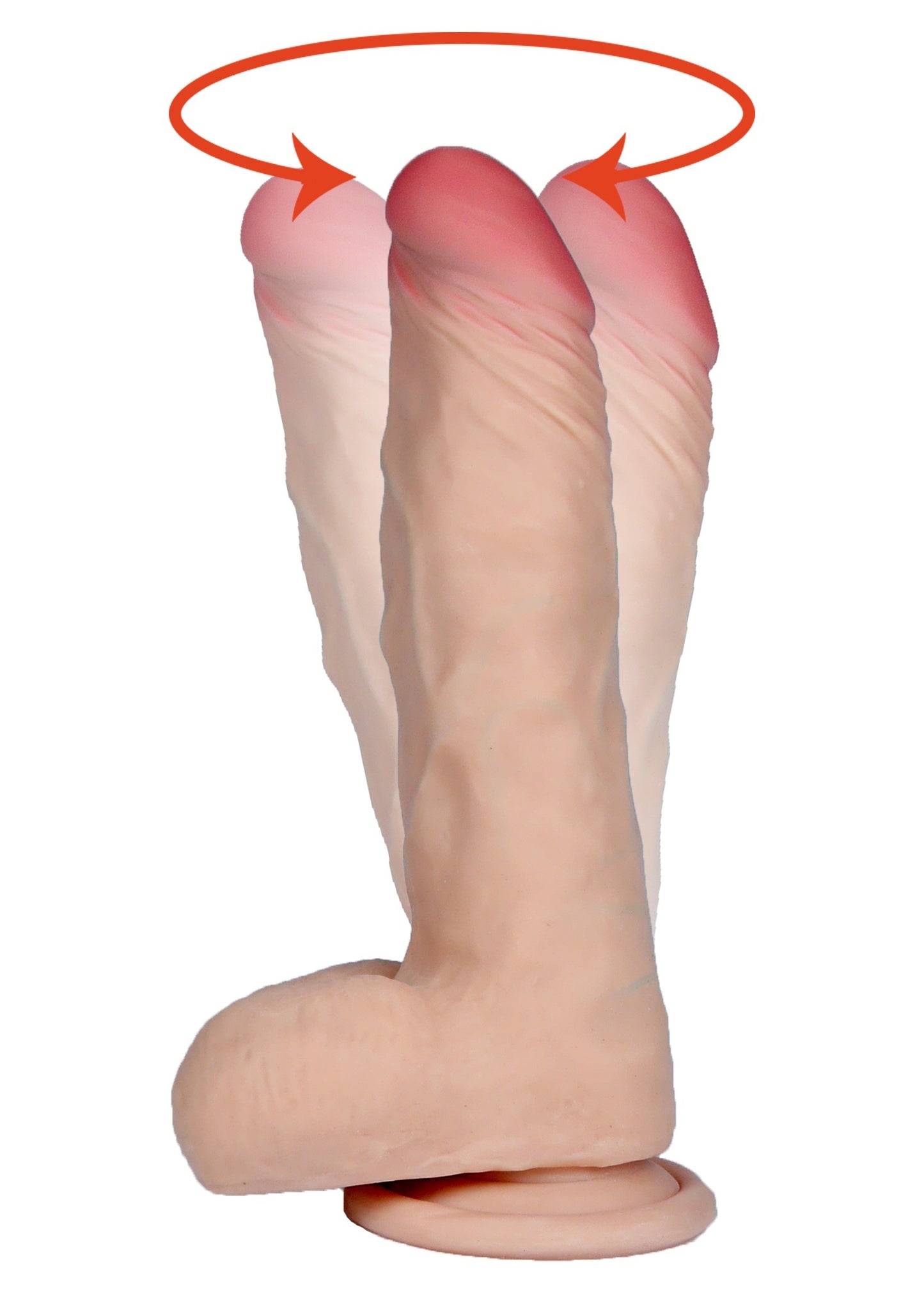 Boysoftoys Hades - Loveclonex - Ultra Realistic Vibrator - Cyber skin feels like real - Better then Silicone - 5-7 cm thick - Suction Cup - Wired Remote - Flesh - 7.5 inch / 19 cm - 21-00010