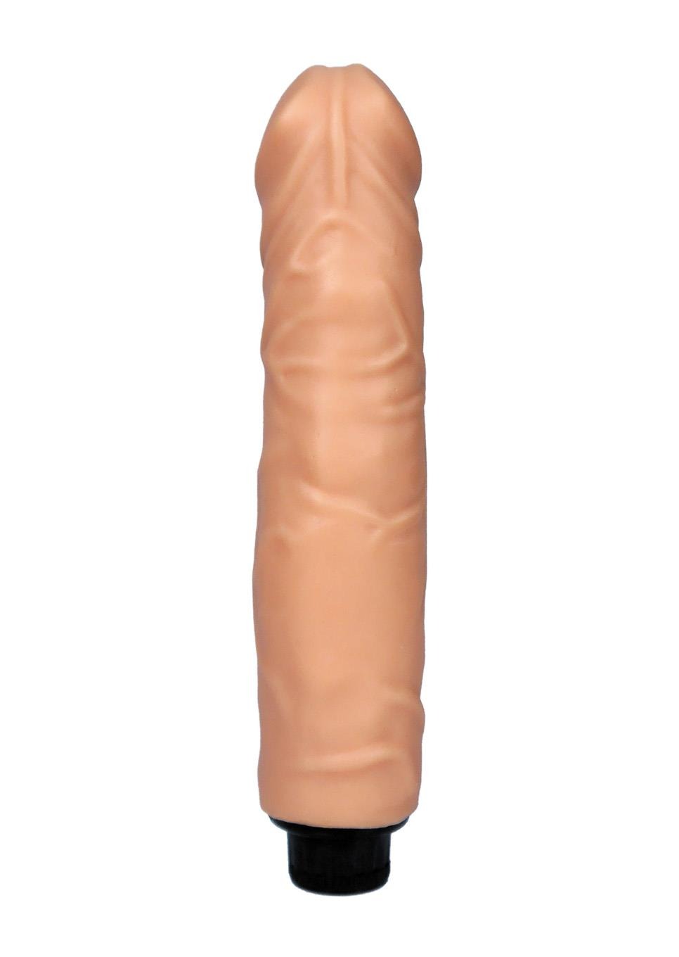 Boysoftoys 21-00018 - Eros Love clone X Realistic Vibrator - super flexible Cyberskin material - big size 20 cm - 8 Inch - flesh colour - Fat boy 4 cm Dia