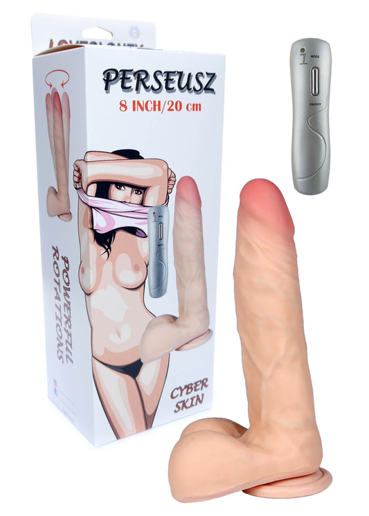 Boysoftoys Perseusz Loveclonex Ultra Realistic Vibrator - Cyber skin feels like real - Better then Silicone - 5-7 cm thick - Suction Cup - Wired Remote - 8 inch / 20 cm - 21-00023