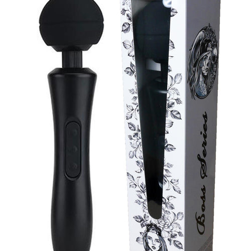 Boysoftoys Ultra Big size Wand massager - Enormous Size - 35 cm - Head size 7,7 cm - Black - Rechargeable - 22-00010