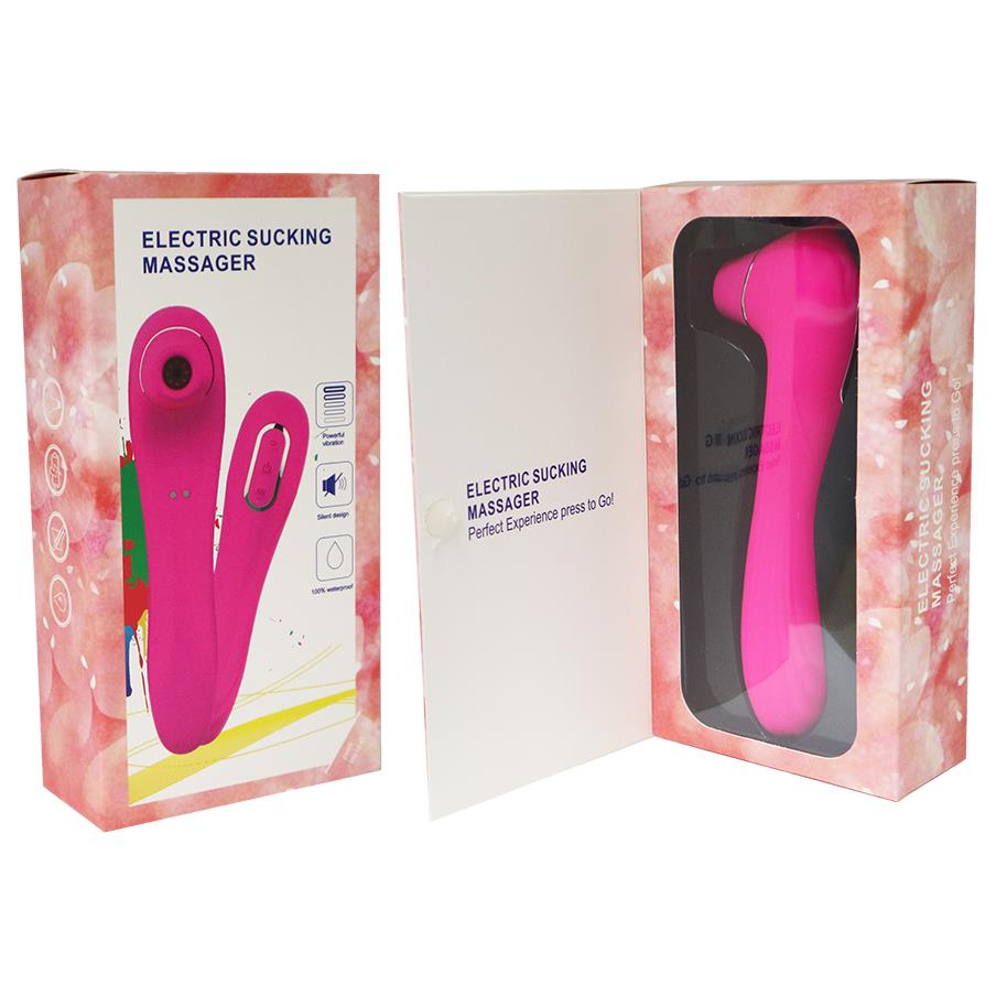 Bossoftoys- 22-00013 - Air Pressure Vibrator - Waterproof - Air Sucker - Oral Sucker -Big Size - Clitoral Stimulator/Massager - Stylish - 10 Modes - Rechargeable - Pink