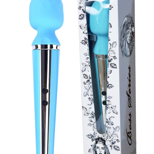 Boysoftoys - 22-00020 - Genius Luxury Wand massager - 10 Function - 31,5 cm - Blue with rose gold - Rechargeable - Colour window box