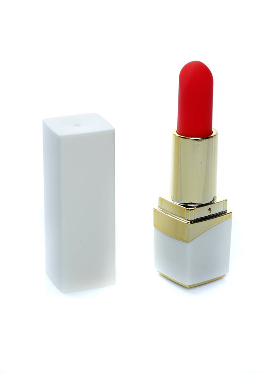 Bossoftoys - 22-00023 - Lipstick Vibrator - Rechargeable - White housing - Colour box