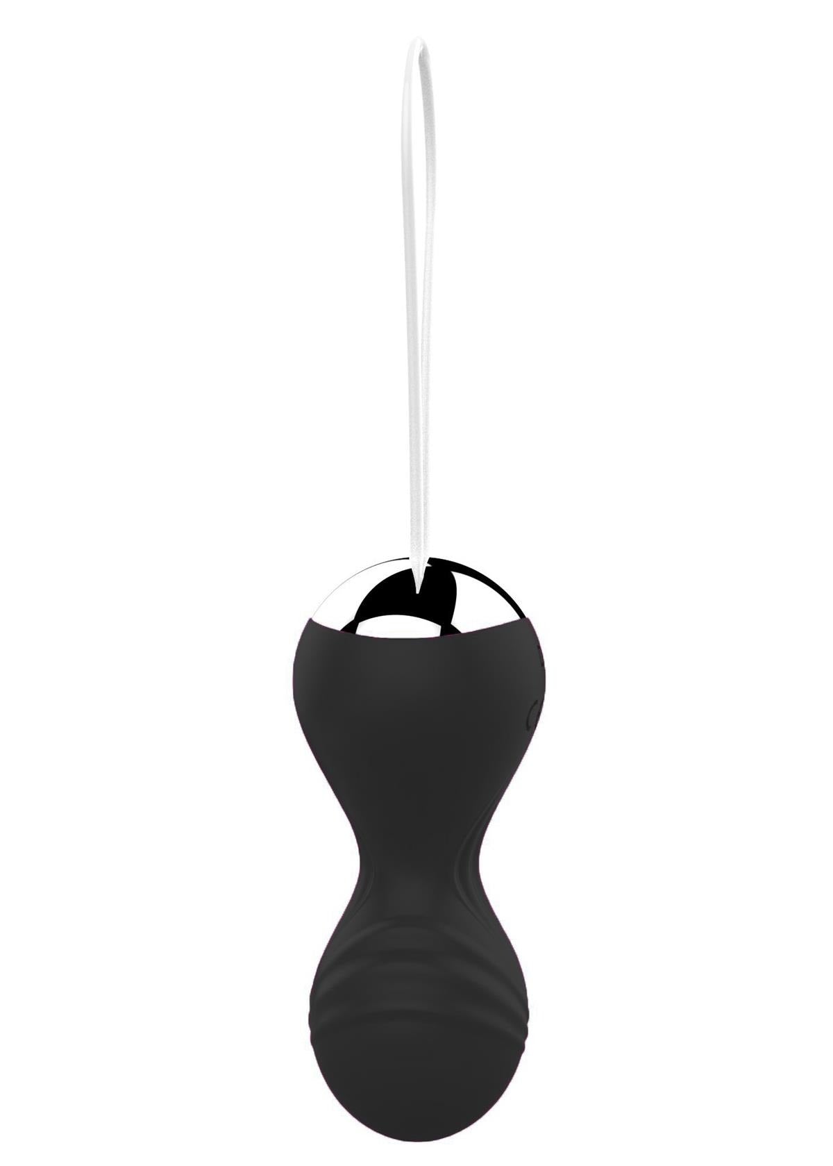 Bossoftoys - 22-00025 - Vibrating Kegel Balls - Silione - total length 8 cm - dia 3/3,5 cm - 10 function Remote Control - Rechargeable- colour windowbox