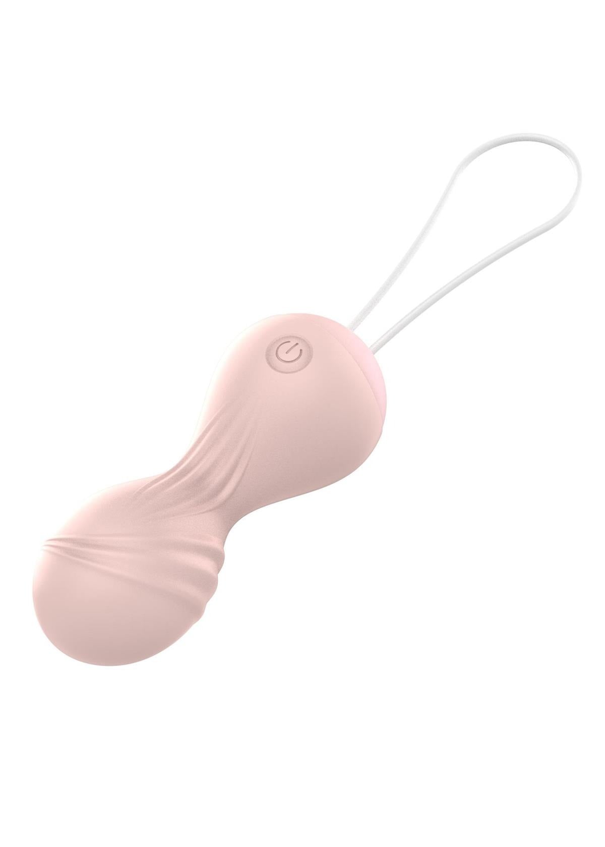 Bossoftoys - 22-00026 - Vibrating Kegel Balls - Silicone - flesh colour - total length 8 cm - dia 3/3,5 cm - 10 function Remote Control - Rechargeable - colour windowbox