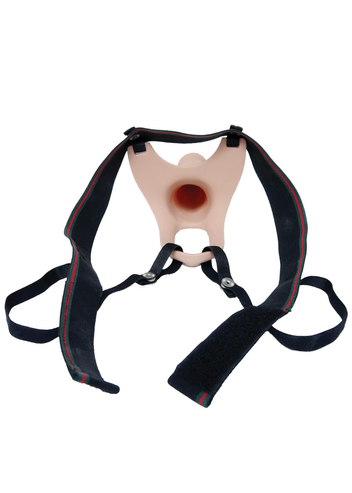 Boysoftoys Hollow strap on - Super Hero - Silicone - Dick length 16,5 cm - dia 4,5 cm - total length 24,5 cm - 22-00028