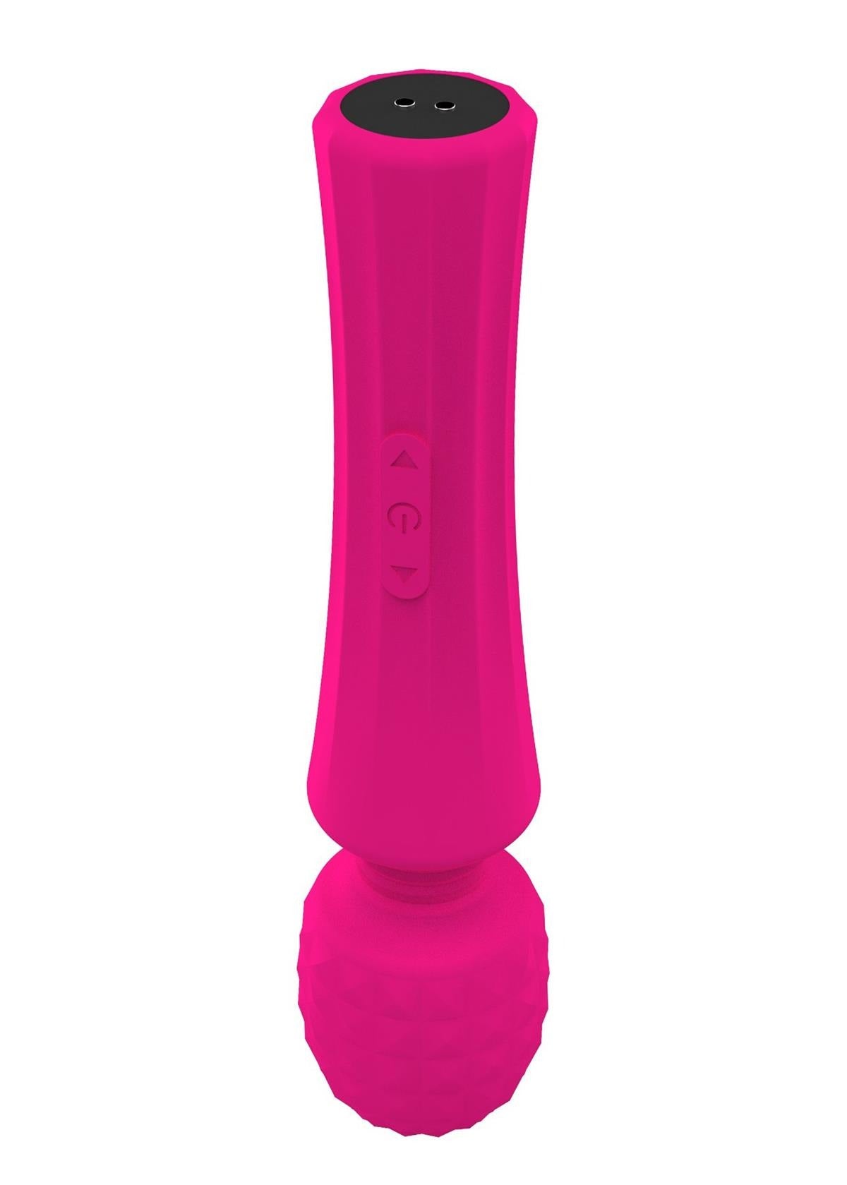Boysoftoys - 22-00029 - Power wand Massager - Rechargeable - Silicone - 10 Function - Pink - Colour Box