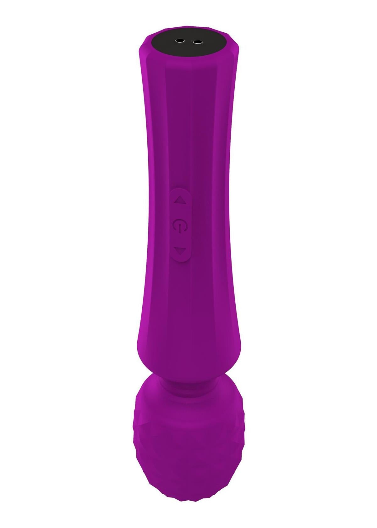 Bossoftoys - 22-00030 - Power wand Massager - Rechargeable - Silicone - 10 Function - Purple - Colour Box
