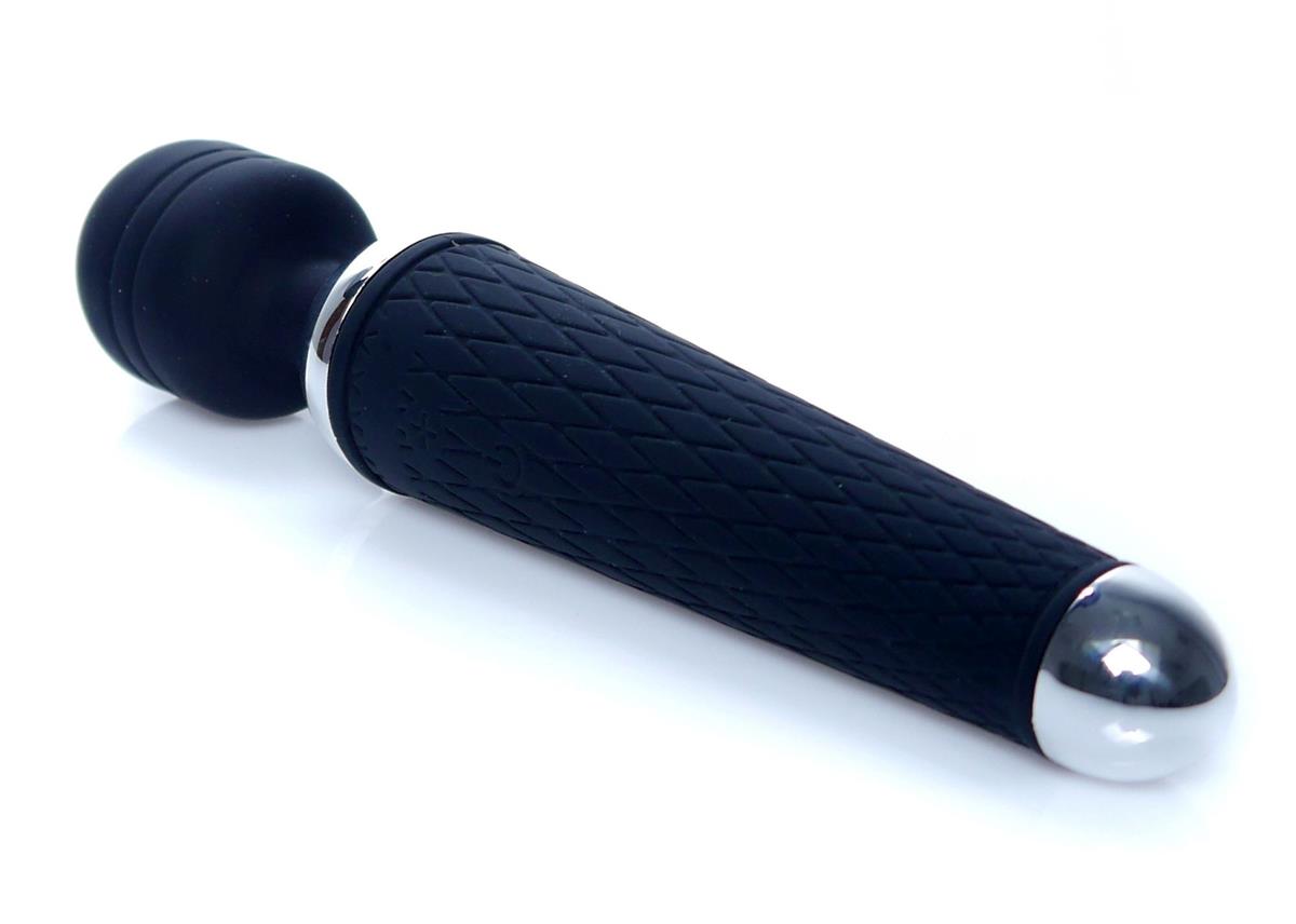 Bossoftoys - 22-00037 - Power Wand massager - Silicone Massager Black USB - 16 Functions - USB rechargeable