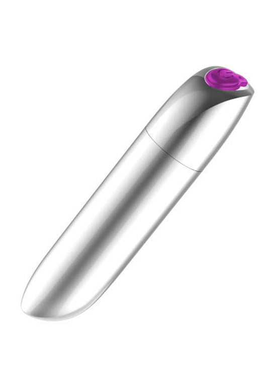 Boysoftoys - 22-00047 - Powerful Bullet Vibrator - USB rechargeable - 20 Functions - Silver