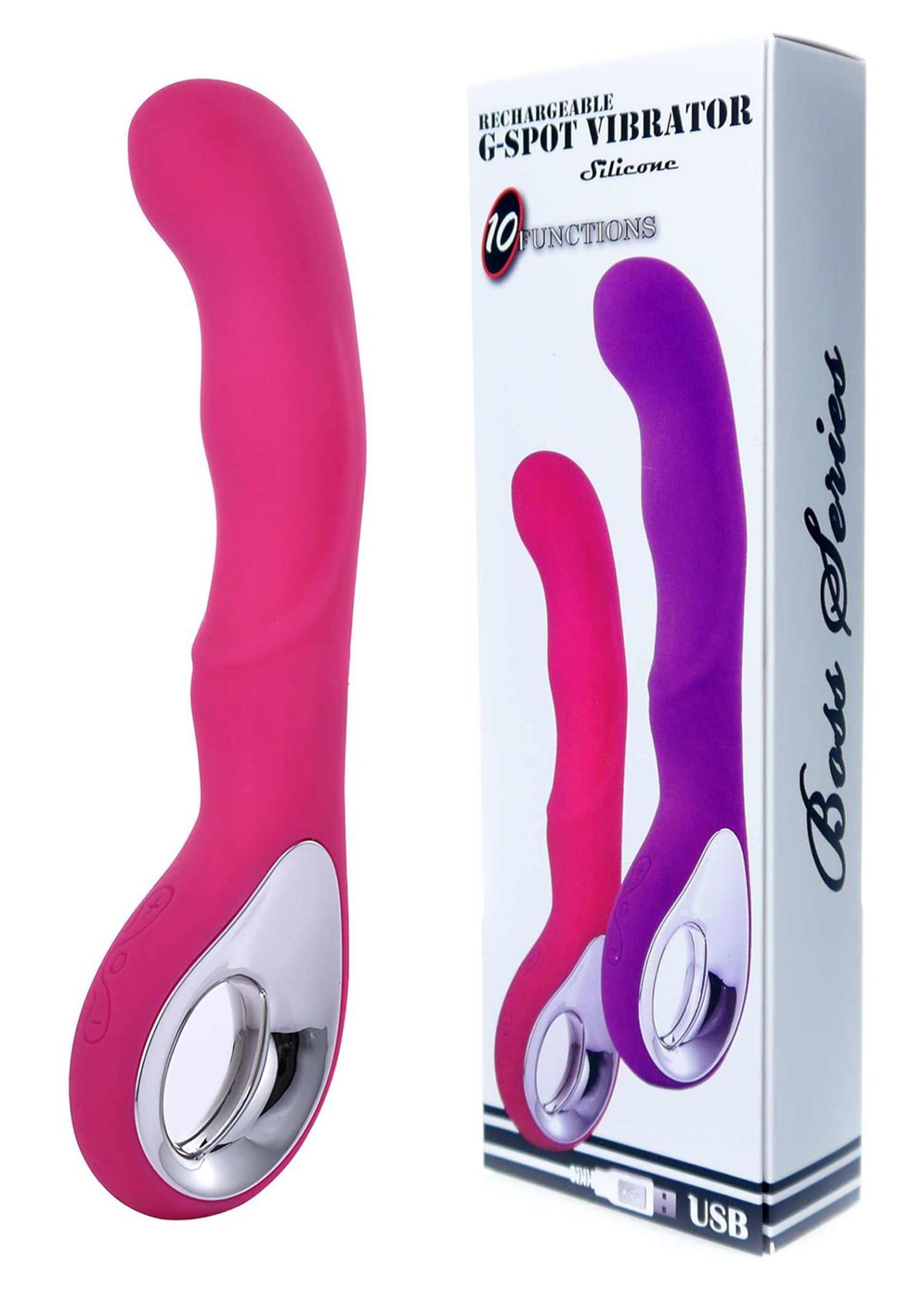 Bossoftoys - 26-00054  - Vibrator G-spot - 10 functions - USB - Pink -  100% waterproof - Rechargeable