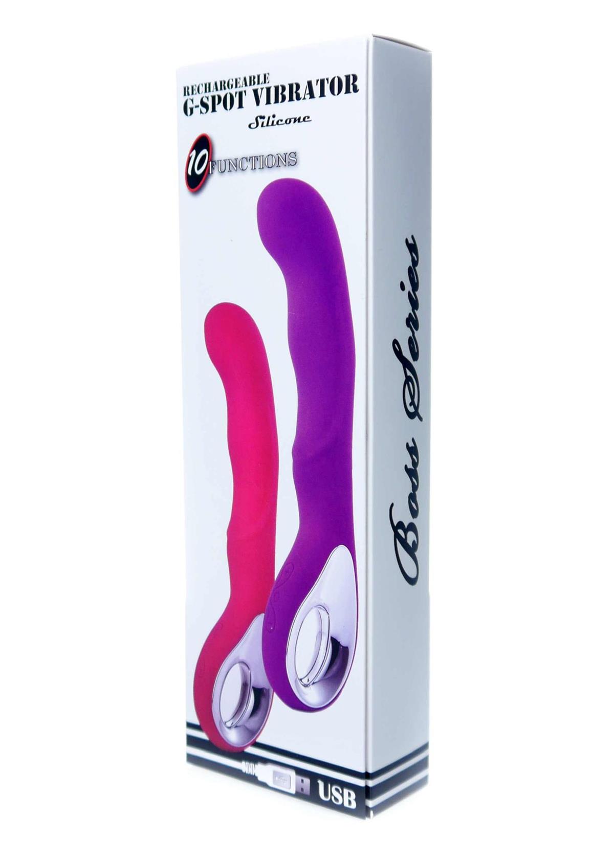 Bossoftoys - 26-00054 - Vibrator G-spot - 10 functions - USB - Pink - 100% waterproof - Rechargeable