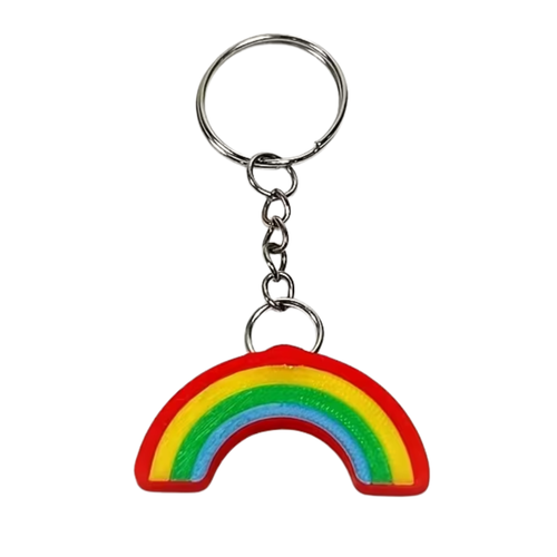 Kinky Pleasure - KPK074 - Rainbow Keychain – Pride Theme 3D Printed Design