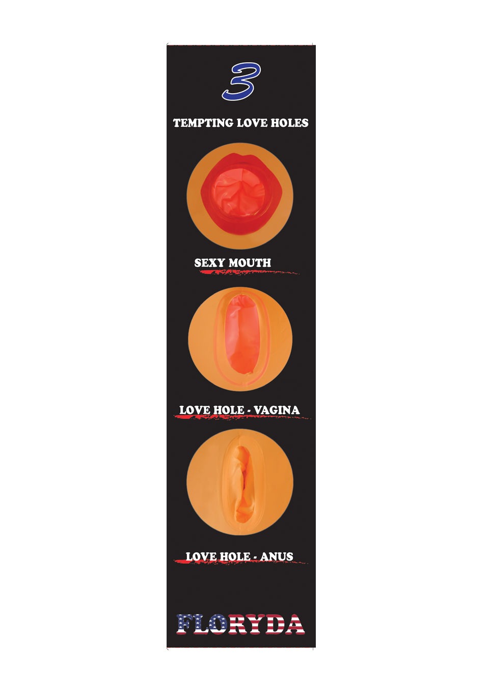 Boysoftoys - 26-00012 - Florida love doll - 150 cm - Blowup doll - Triple holes - Masturbator - Inflatable doll -