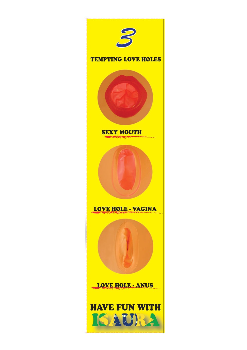 Boysoftoys - 26-00014 - Isaura love doll - 150 cm - Blowup doll - Triple holes - Masturbator - Inflatable doll