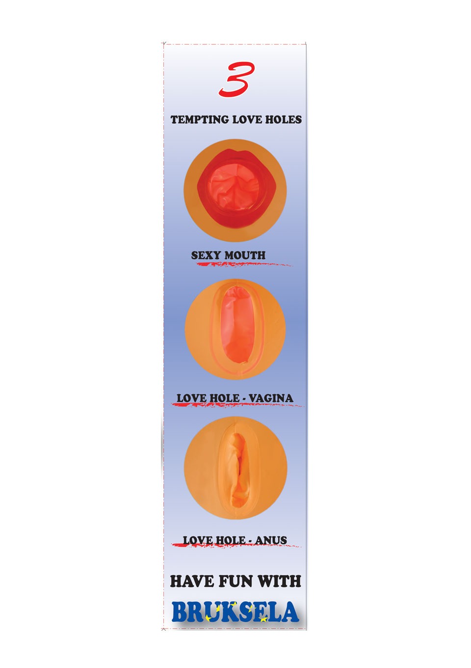Bossoftoys - 26-00016 - Bruksela love doll - 150 cm - Blowup doll - Triple holes - Masturbator - Inflatable doll