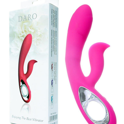 Boysoftoys - 26-00066 - Daro g spot vibrator - Silicone - pink colour - total length 19,5 cm - dia 2 /3 cm - 12 function - Rechargeable