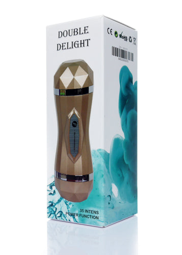 Boysoftoys - 26-00075 - Double delight - 35 function - usb rechargeable - heavy version - double holes