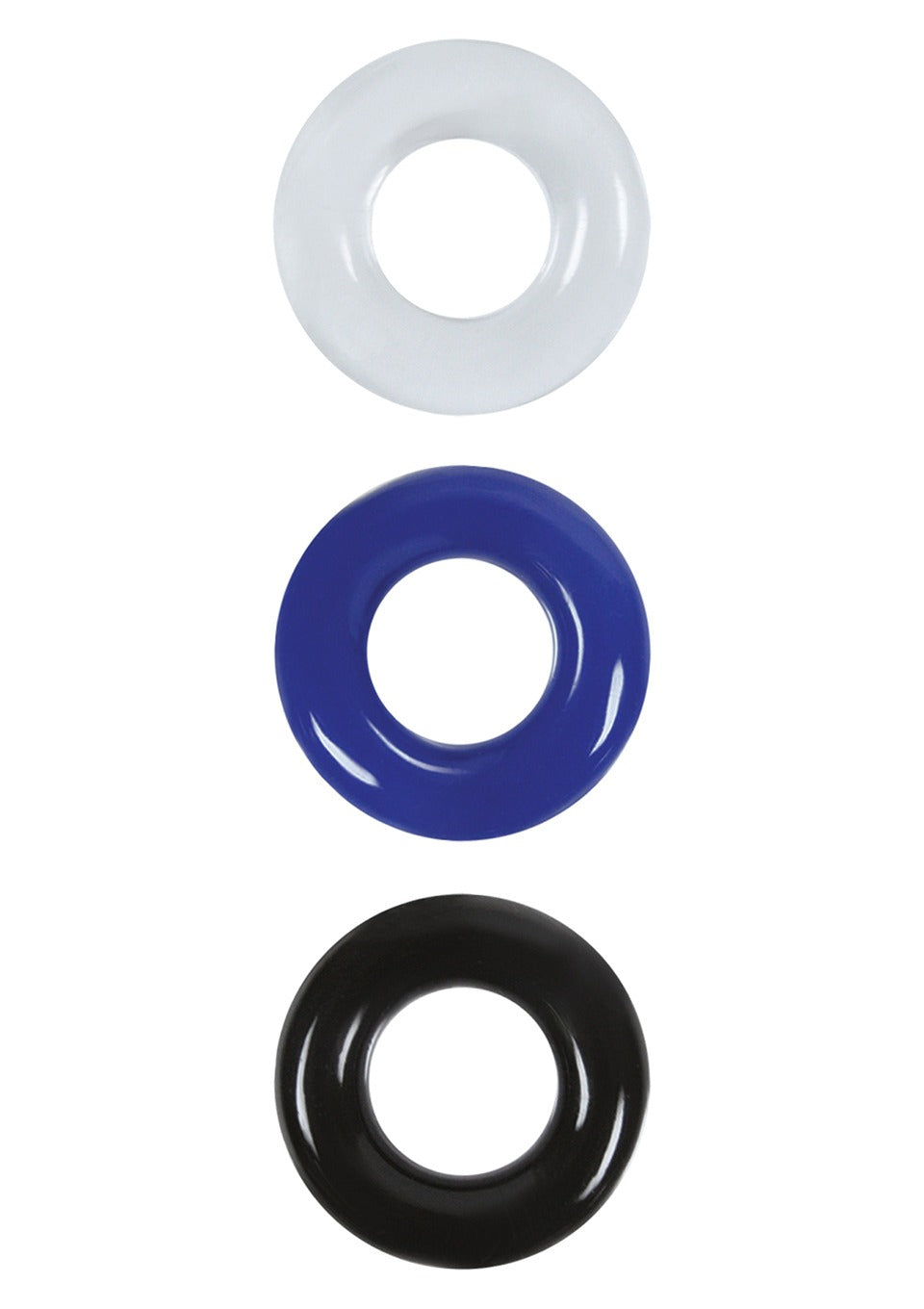 Bossoftoys Donut cockring set 3 Pack - 3 Color - Set - 26-00077