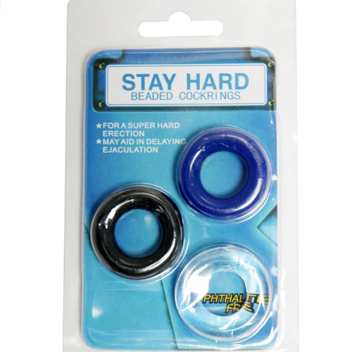 Donut cockring set 3 Pack - 3 Color - Set - 26-00077