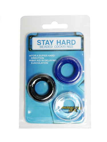 Donut cockring set 3 Pack - 3 Color - Set - 26-00077