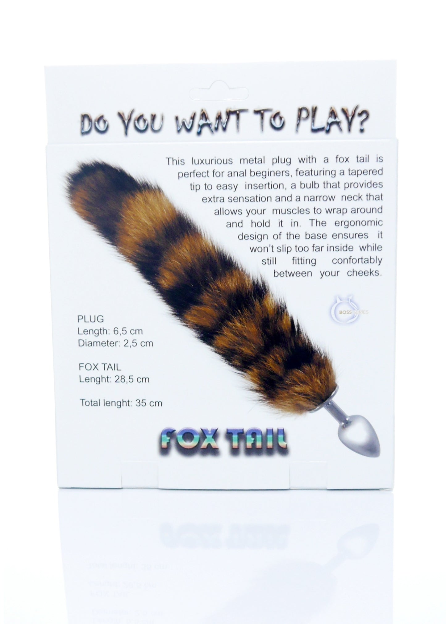 Bossoftoys - 26-00085 - Anal Plug - Buttplug - Plug - Plug with Foxtail
