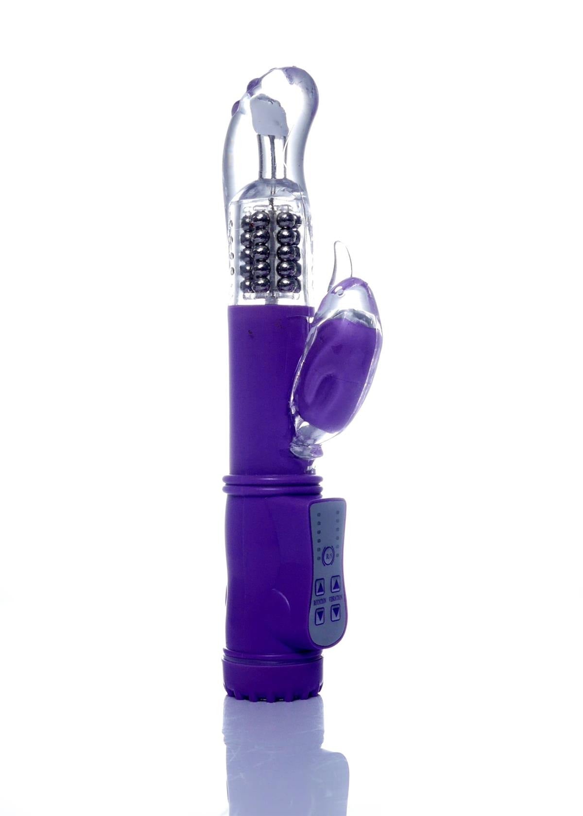 Bossoftoys - 26-00099 - Big - Powerful - Purple - Rabbit - Rabbit - 36 Function - Bird Vibrator - 22 cm - 8,7"