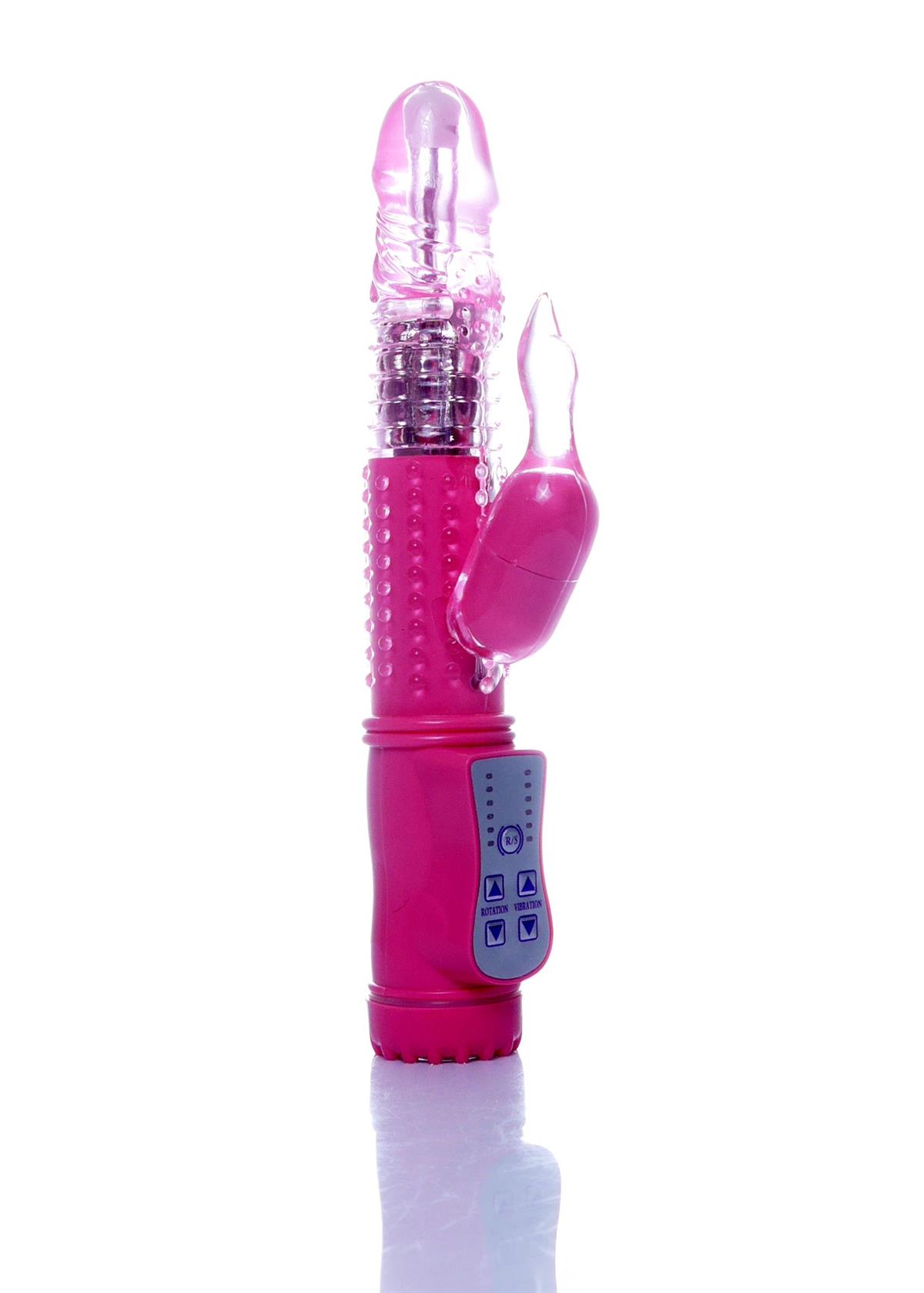 Bossoftoys - 26-00100 - Big - Powerful - Pink - Tarzan - Rabbit - 36 Function - Gus Vibrator - 22 cm - 8,7" - colour window box