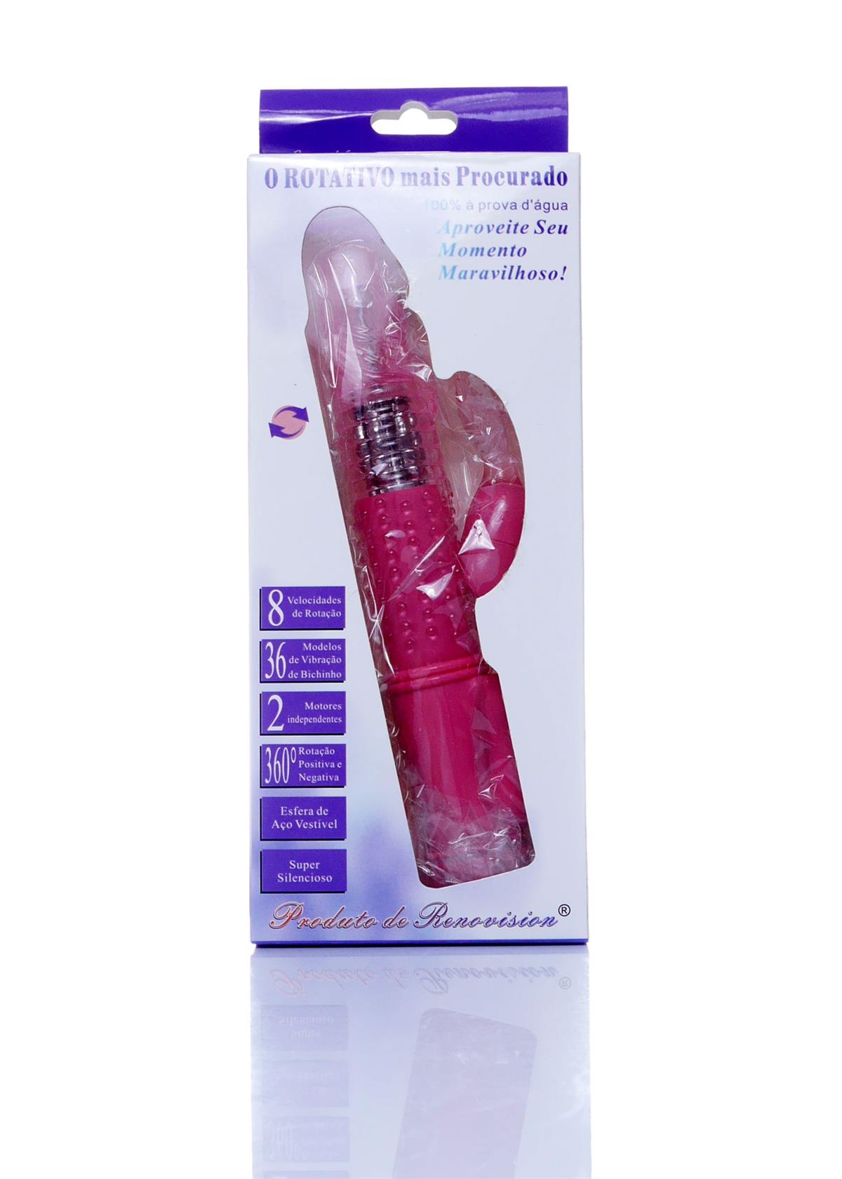 Bossoftoys - 26-00100 - Big - Powerful - Pink - Tarzan - Rabbit - 36 Function - Gus Vibrator - 22 cm - 8,7" - colour window box