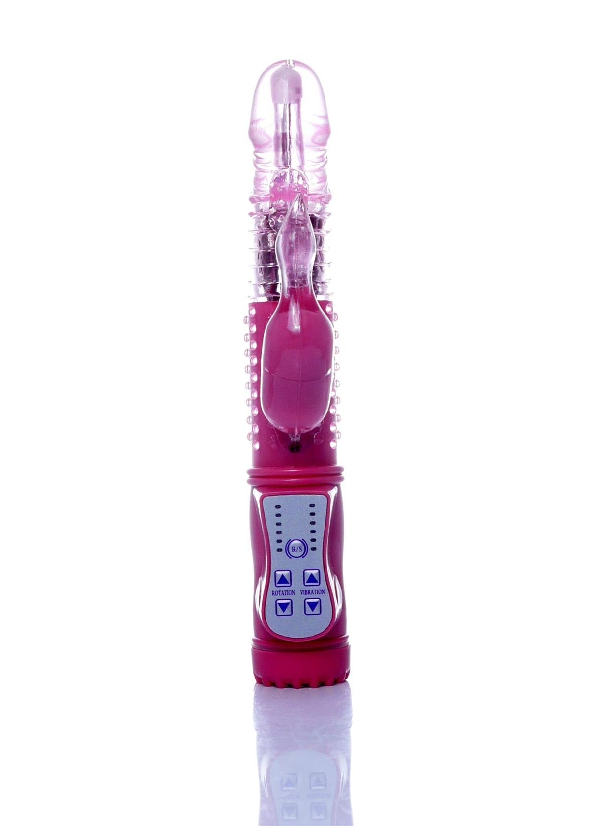 Bossoftoys - 26-00100 - Big - Powerful - Pink - Tarzan - Rabbit - 36 Function - Gus Vibrator - 22 cm - 8,7" - colour window box