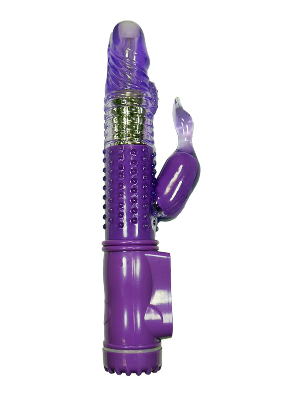 Bossoftoys - 26-00101 - Big - Powerful - Purple - Tarzan - Rabbit - 36 Function - Gus Vibrator - 22 cm - 8,7" - colour window box
